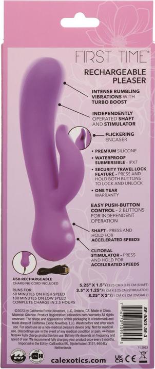 Produktbild CalExotics First Time Vibrator Pleaser Wiederaufladbar Lila