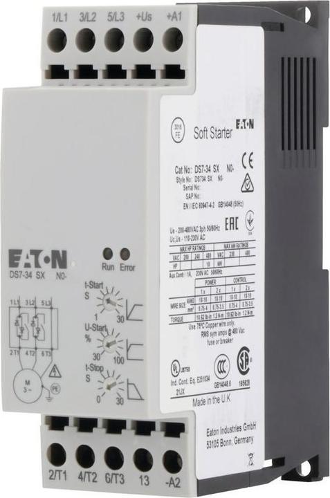 Image du produit Eaton Démarreur progressif DS7 110/230Vac 12A