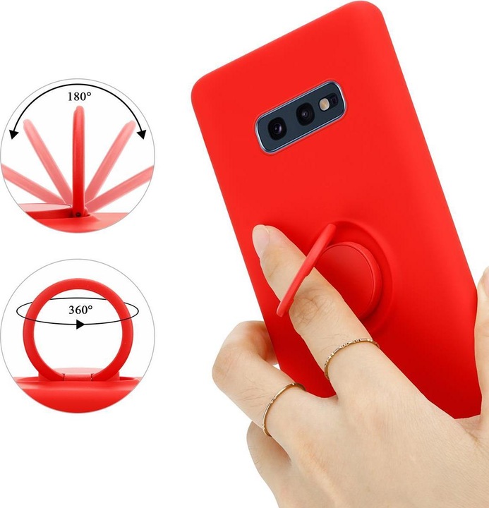 Actual product image Cadorabo TPU Liquid Ring Silicone Case Cover (Samsung Galaxy S10e)
