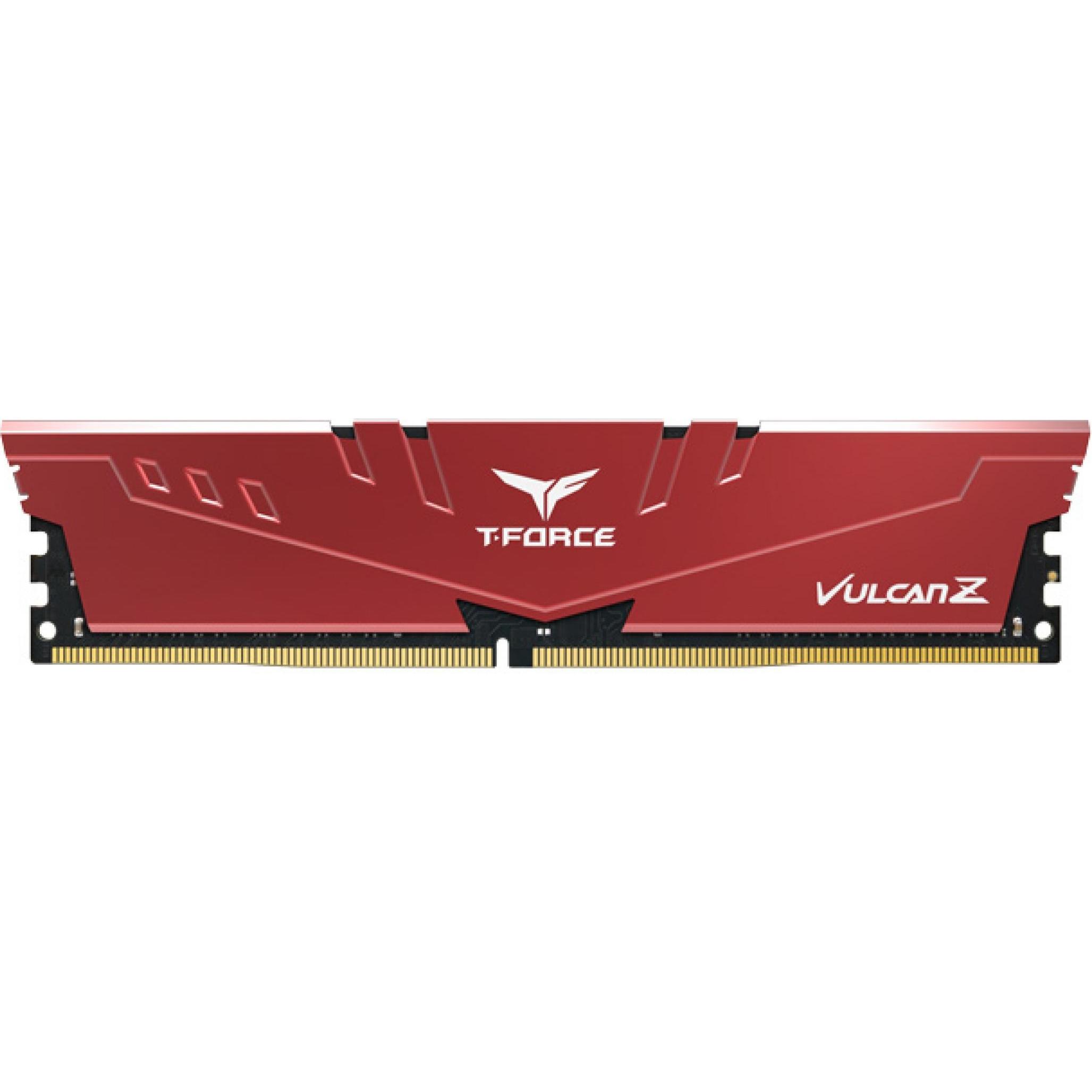 Team Electronic Vulcan Z Red 16GB DDR4 K2 (2x8GB) 3600MHz, C18 (2 x 8GB, 3600 MHz, DDR4-RAM, DIMM), RAM, Rot