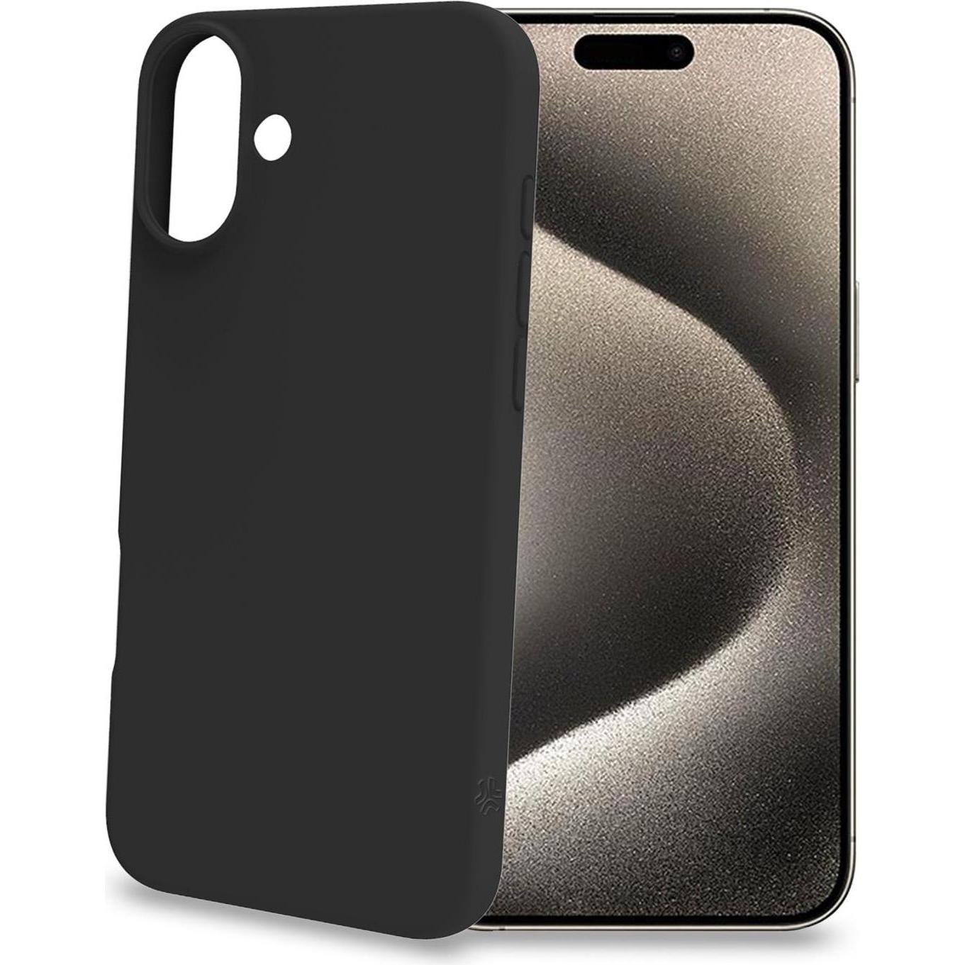 Celly Cromo Iphone 16 Plus Bk (Apple iPhone 16 Plus), Smartphonehoes, Zwart