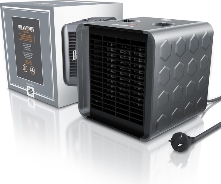 Produktbild Brandson Heizlüfter 1500 W Keramik Heizelement Temperaturregelung, Badezimmer Keramikheizgerät Energiesparend (1500 W)