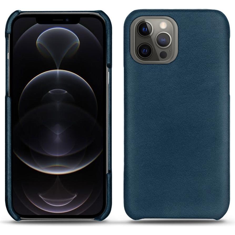 Noreve Lederschutzhülle (Apple iPhone 12 Pro), Smartphone Hülle, Blau