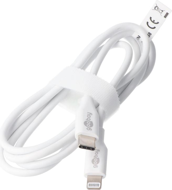 Produktbild Goobay Lightning USB-C Lade- und Synchronisationskabel (2 m, USB 2.0, 7.50 W)