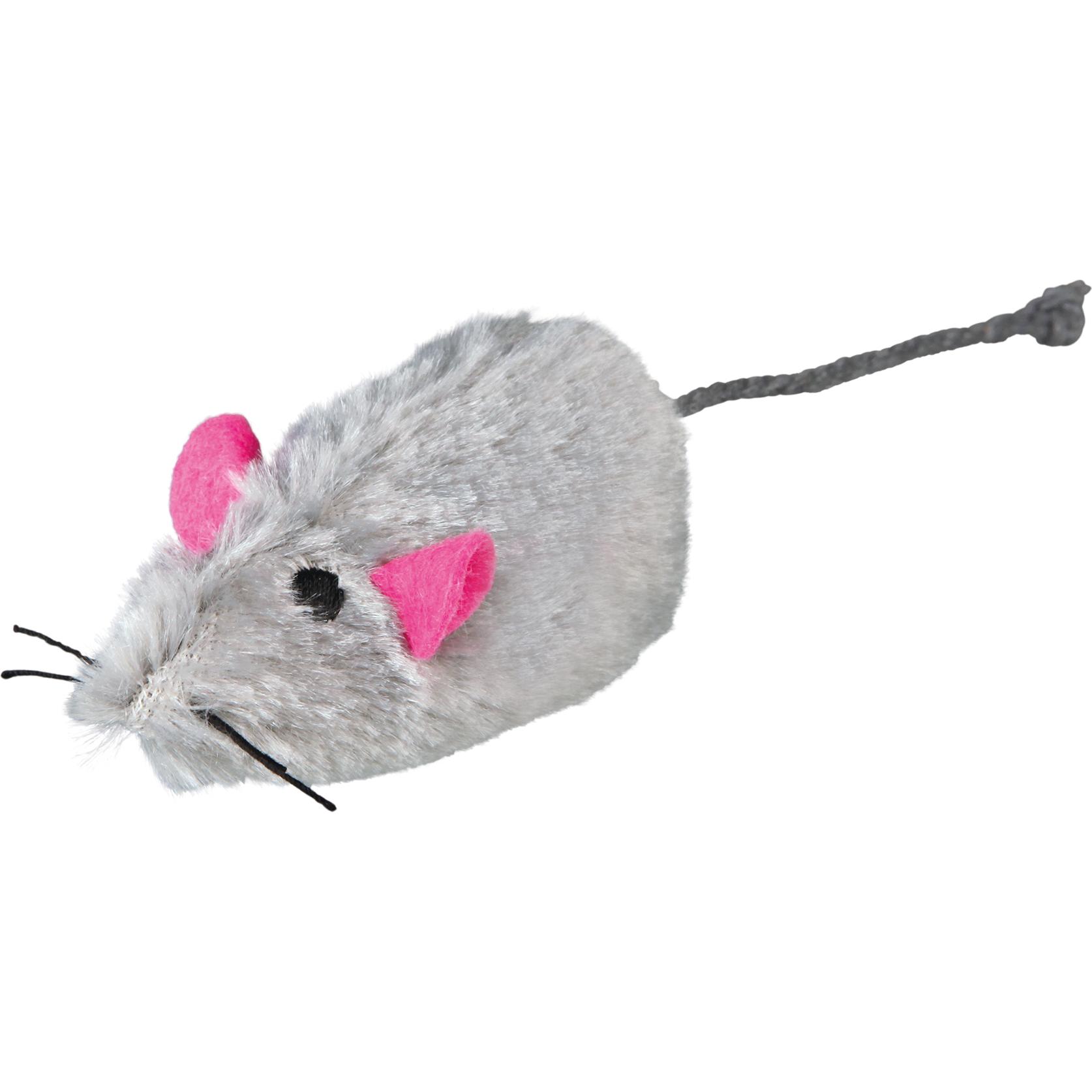Meilleurs prix pour lot de 2 souris peluche 1 blanche et 1 grise. pour chat