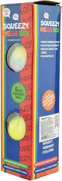 Produktbild Robetoy - SQUEEZE BALL SET 5in1 5pcs 7cm