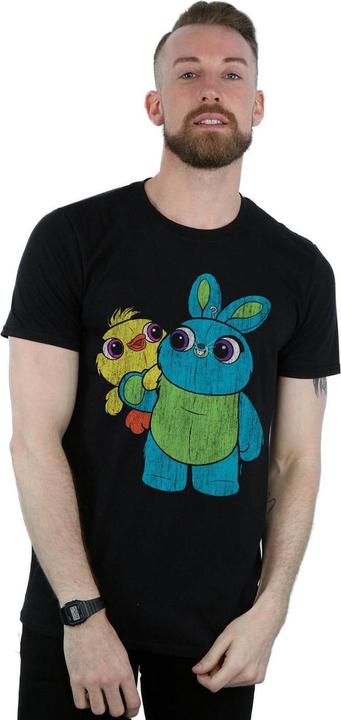 Produktbild Disney Toy Story 4 Ducky And Bunny Distressed Pose TShirt (XXL)