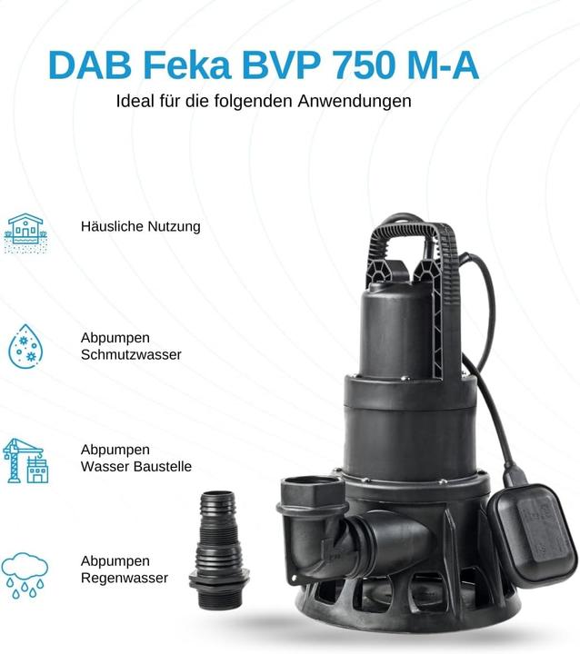 Actual product image DAB Feka BVP 750 M-A dumpelpomp (Sewage pump)