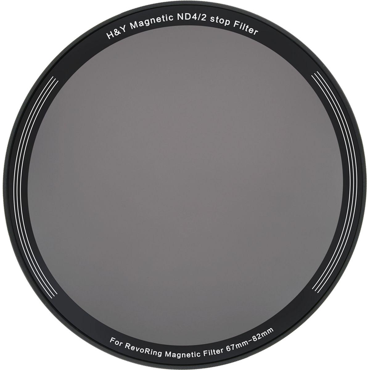 H&Y Magnetfilter ND4 für REVORING 67-82mm (82 mm, ND- / Graufilter) (HY-RMN4-82)