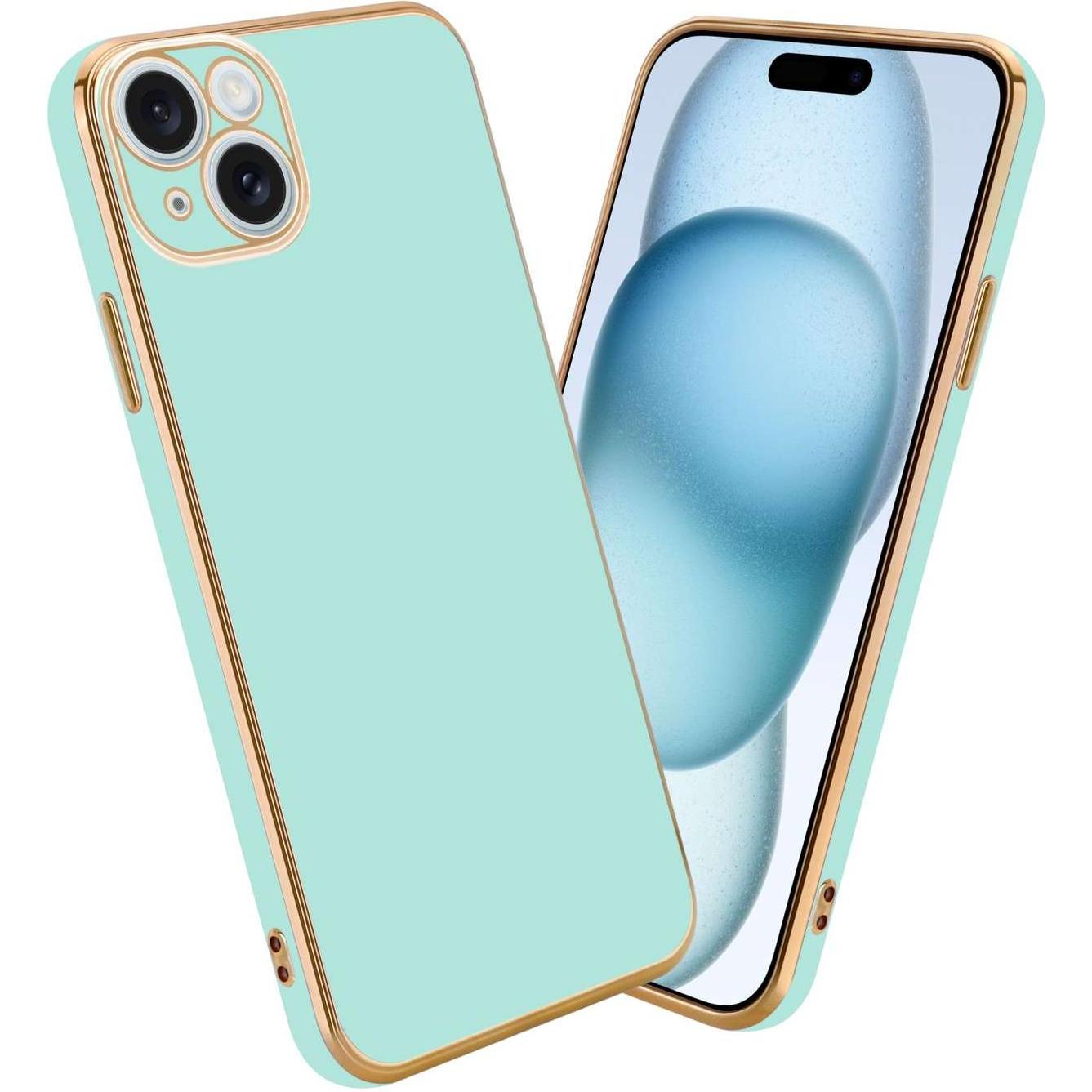 Cadorabo Hülle für Apple iPhone 15 PLUS TPU mit Kameraschutz (Apple iPhone 15 Plus), Smartphone Hülle, Grün