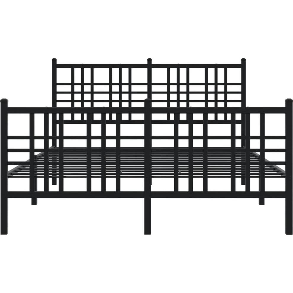 Thumbnail - VidaXL, Bett, Bettgestell mit Kopf- und Fussteil (140 x 200 cm)