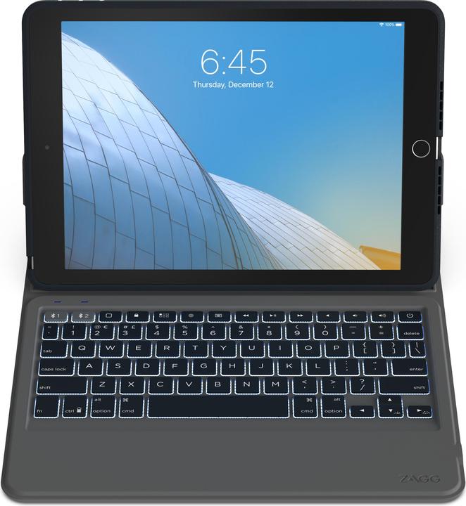 Actual product image Zagg Keyboard-Rugged Messenger-Apple-iPad 10.2-KB-Charcoal-Nordic, Apple, iPad, Black, 25.9 cm (10.2 (iPad)