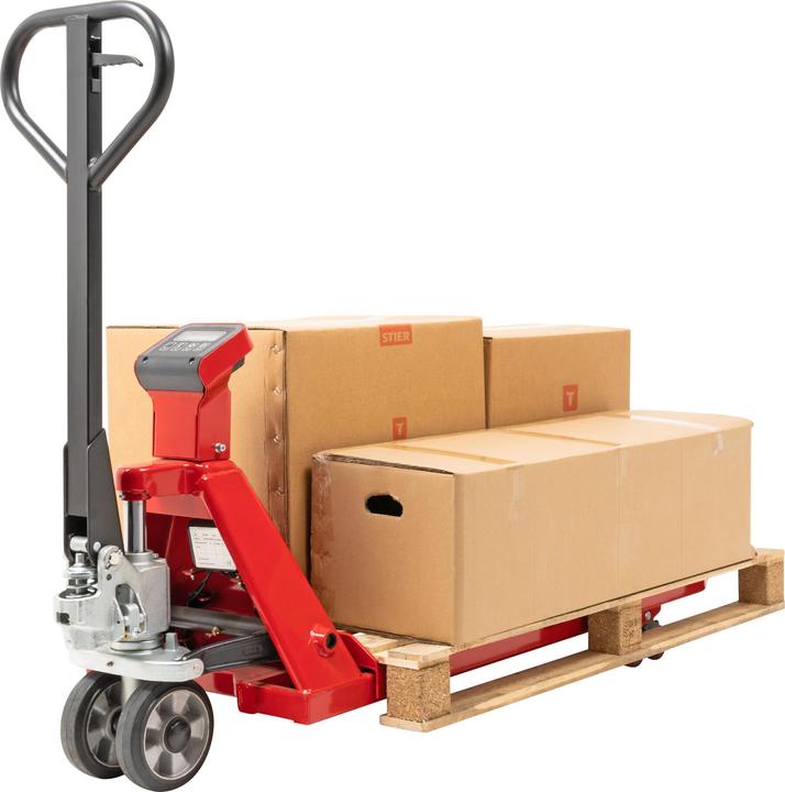 Immagine prodotto Stier Transpallet di pesatura con incrementi di 1 kg Portata 2000 kg