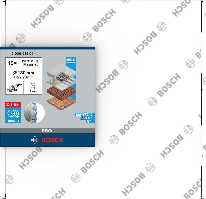 Produktbild Bosch Professional Zubehör PRO Multi Material Diamanttrennscheibe, 180 x 22,23 mm