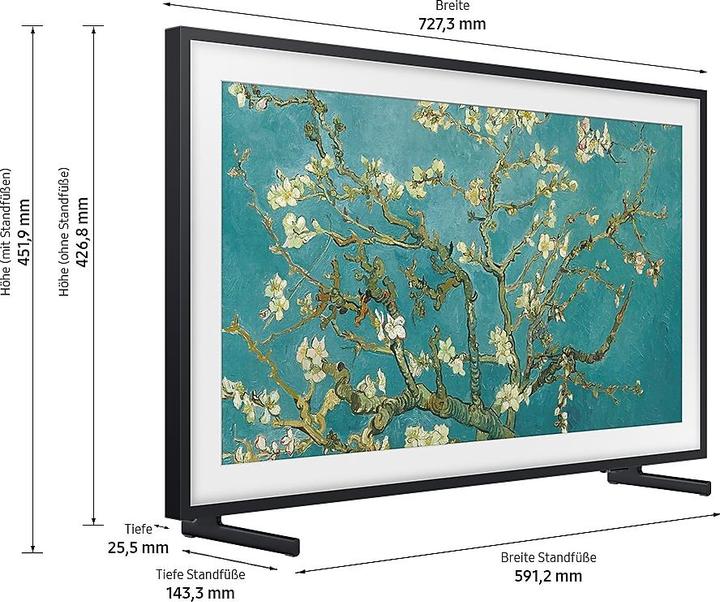 Productafbeelding Samsung SAMS GQ-32LS03C TCS SMA FHD 80 GQ32LS03CBUXZG (32", LS03C, QLED, Volledige HD, 2023)