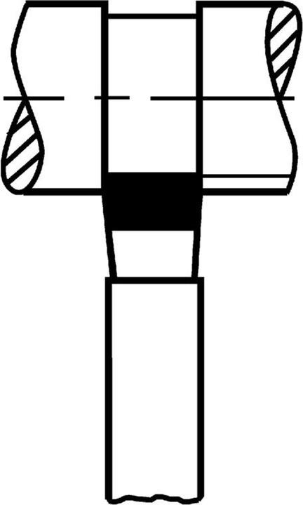 Actual product image Wilke Lathe tool DIN 4976ISO4 10x10mm HM P25/P30 straight wide