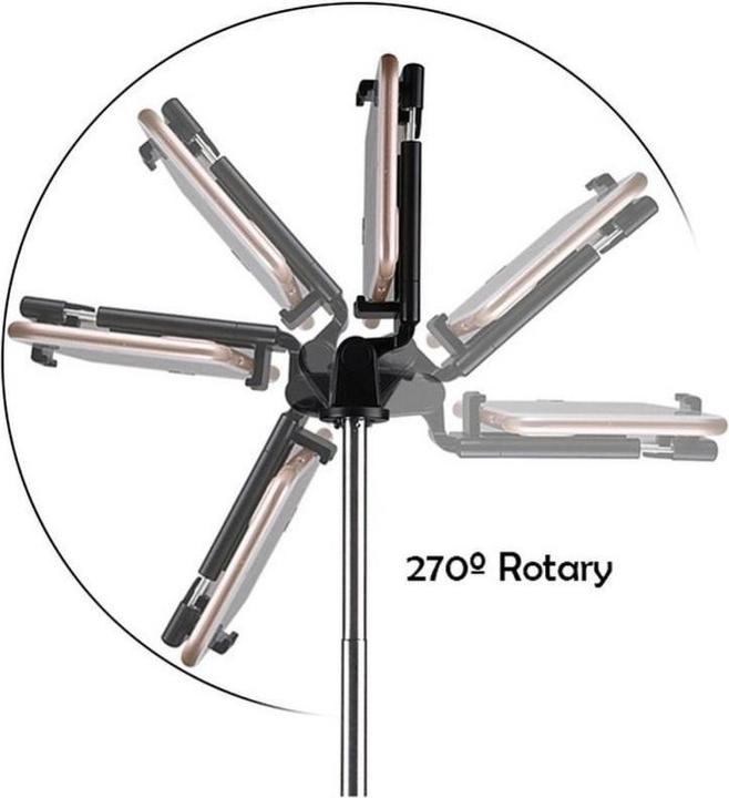 Actual product image NoName Stylus OEM Selfie stick with wireless remote control tripod K07 black