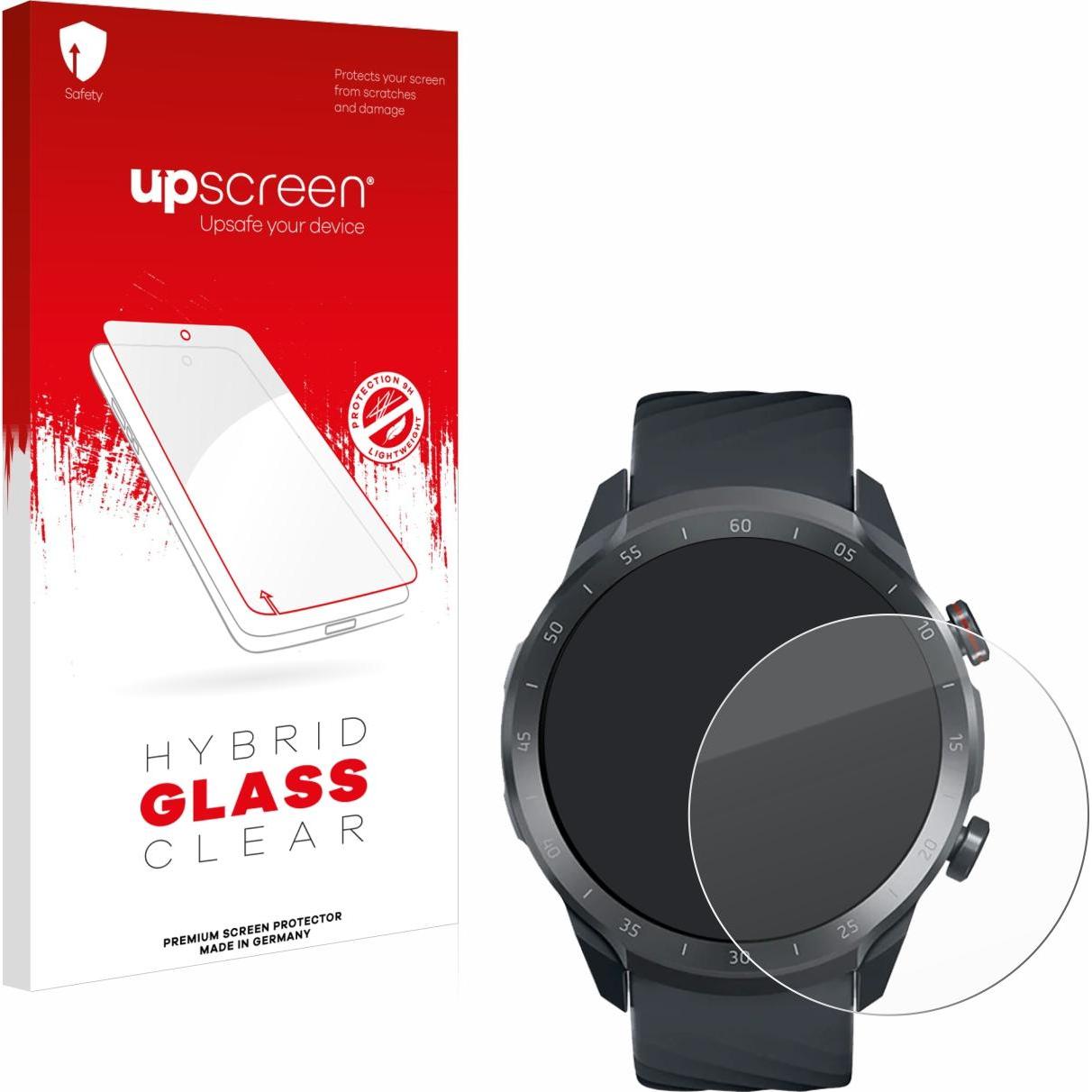 upscreen Schutzglas Schutzfolie Displayschutz Display Schutz Glas Folie klar, Smartwatch Schutzfolie, Transparent