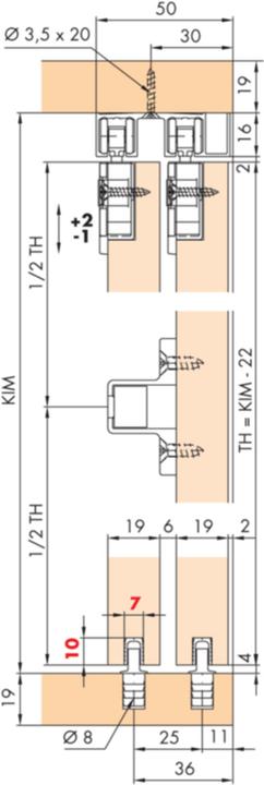 Immagine prodotto HAWA Ferramenta p.porte scorrevoli HAWA-CLIPO