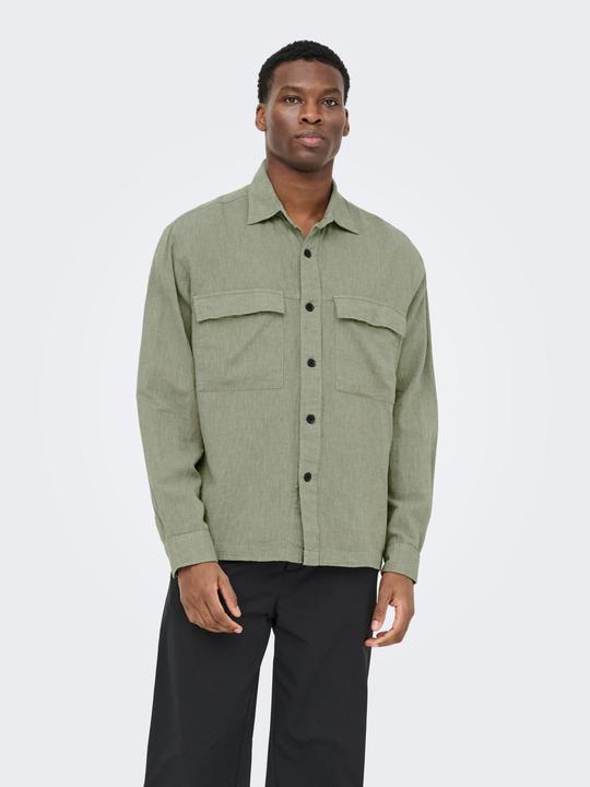 Immagine prodotto Only & Sons ONSCAIDEN Leinen Overshirt Overshirt (M)