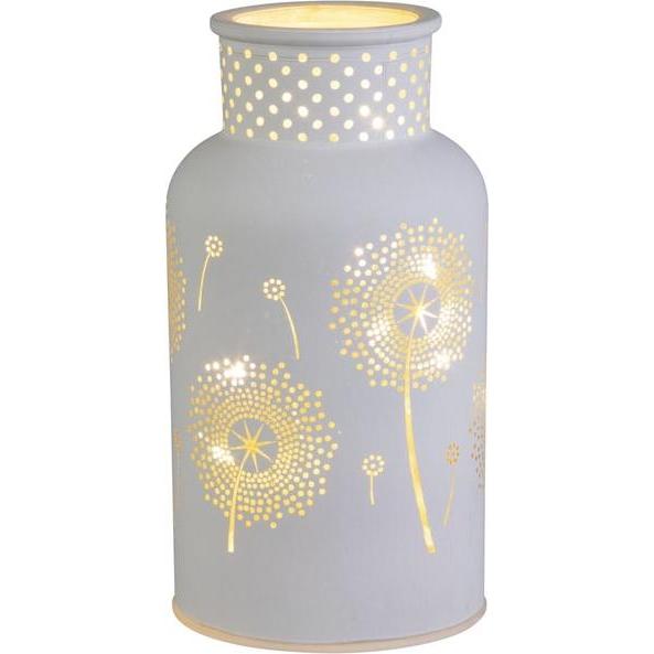MICA Living, Windlicht, LED Windlicht - Pusteblumen - aus Glas - ca. 8 x 15 cm (1 x)