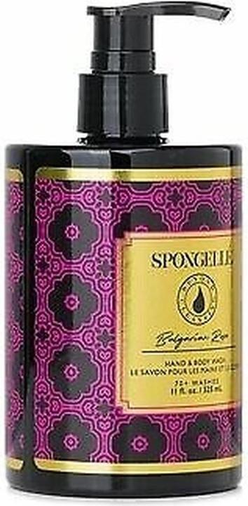 Actual product image Spongellé Hand & Body Lotion Wash Bulgarian Rose (325 ml)