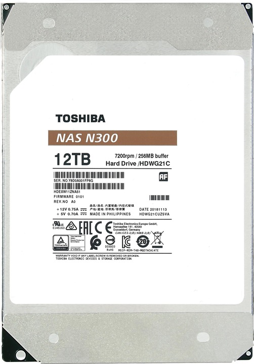 Produktbild Toshiba N300 (12 TB, 3.5", CMR)