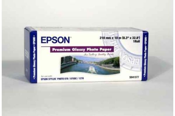Produktbild Epson Premium Glossy Fotopapier 210mm x 10m (255 g/m², Plotterrollen)
