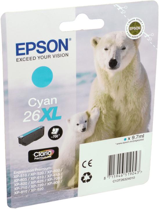 Actual product image Epson 26XL Claria Premium (C)
