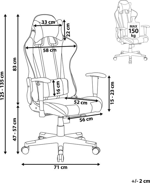 Actual product image Beliani Gamer