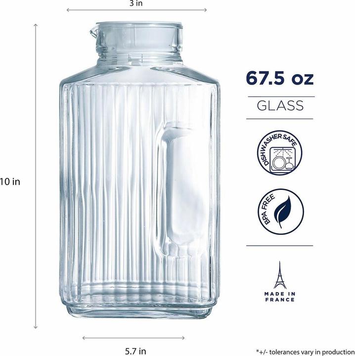 Image du produit Luminarc Bouteille de verre Quadro Glas (2 l)