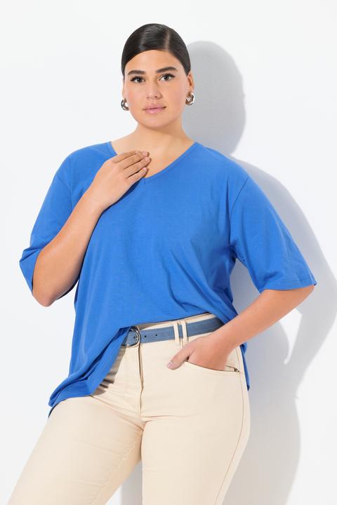 Produktbild Ulla Popken T-Shirt, V-Ausschnitt, Relaxed, Halbarm (50, 52)