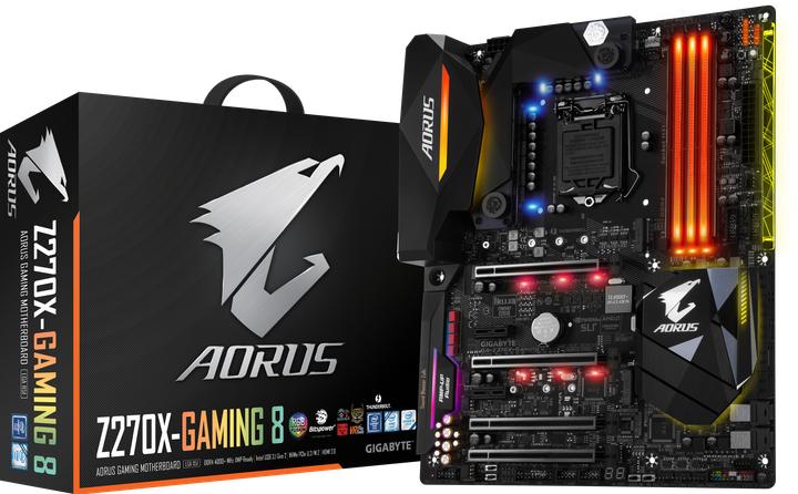 Produktbild Gigabyte AORUS Z270X-Gaming 8 (LGA 1151, Intel Z270, ATX)