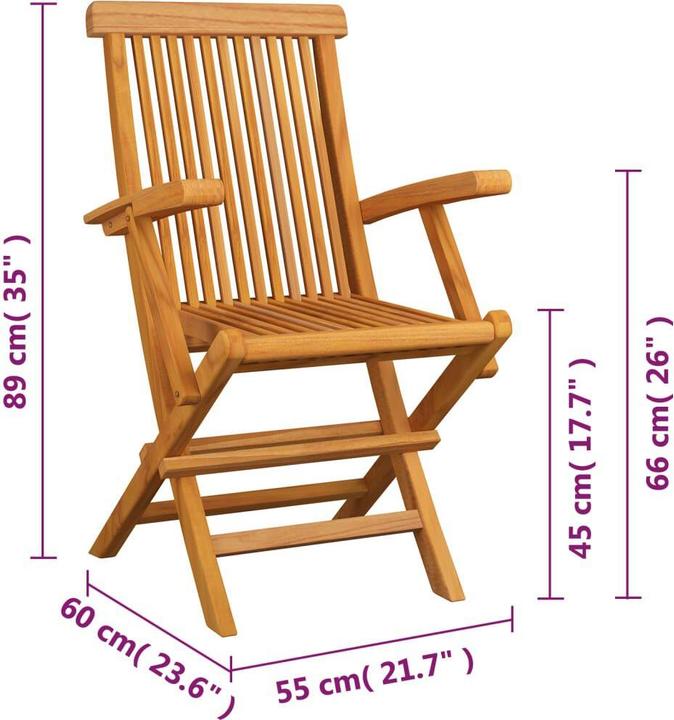 Actual product image vidaXL Gartenstuhl
