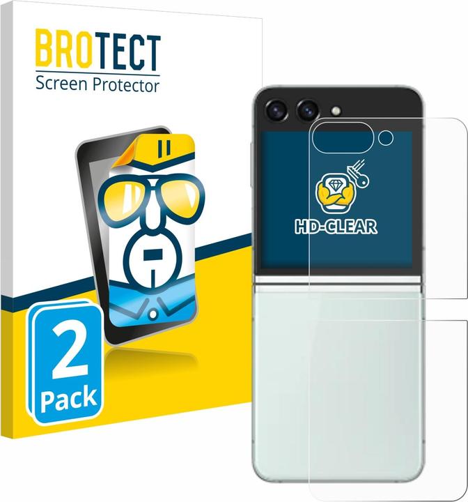 Produktbild BROTECT Schutzfolie Displayschutz Klar (2 Stk., Samsung Galaxy Z Flip 5G)