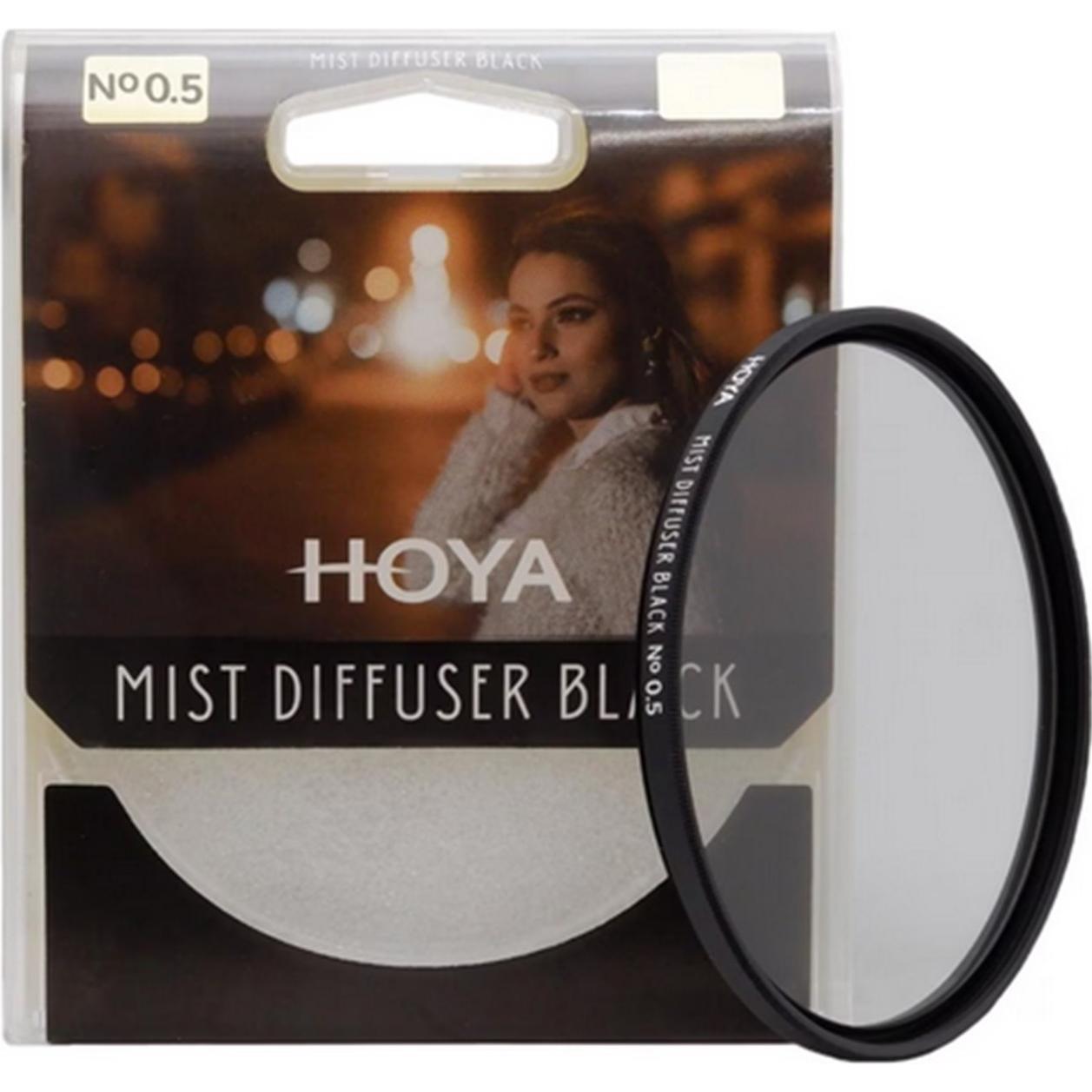 Hoya Mist Diffuser Black No0.5 (82 mm, Effekt Filter, 82 mm), Objektivfilter, Schwarz