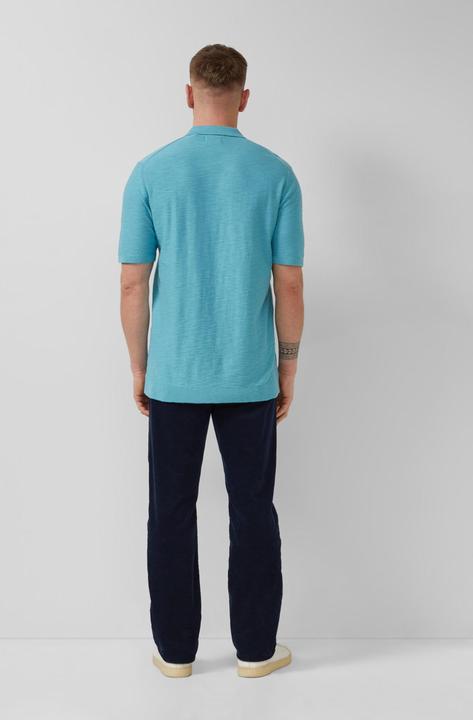 Produktbild s.Oliver Strick-Poloshirt in Flammgarnstruktur (3XL)