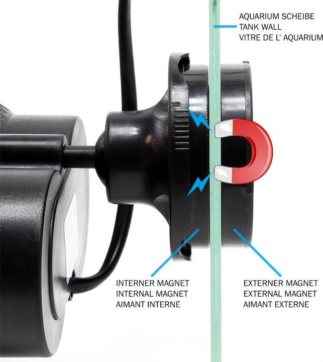 Produktbild SunSun Magnethalter für JVP Strömungspumpen schwenkbar Aquarium Pumpen