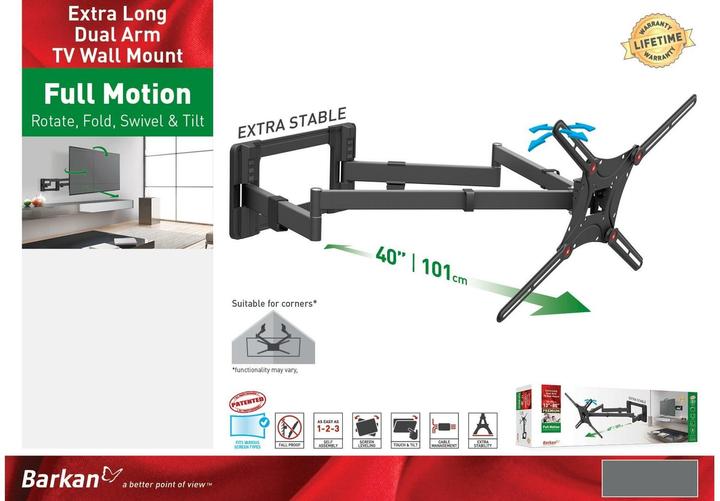 Immagine prodotto Barkan WH 464XL (Muro, 50 kg, 13" - 80")
