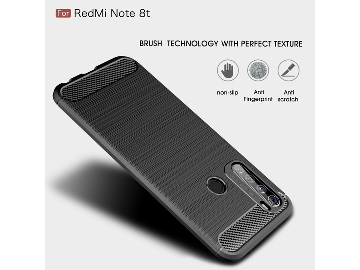 Immagine prodotto Screenguard Xiaomi Redmi Note 8T Cover Carbon Brushed Soft TPU (Xiaomi Redmi Note 8T)