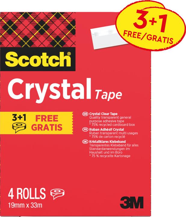 Image du produit Scotch Ruban adhésif Crystal (19 mm)