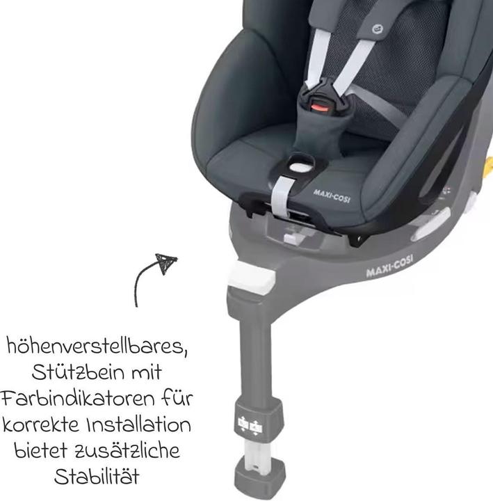 Actual product image Maxi-Cosi Reboarder Reboarder-Kindersitz Pearl 360 drehbar ab (Reboarder, ECE R129/i-Size Standard)