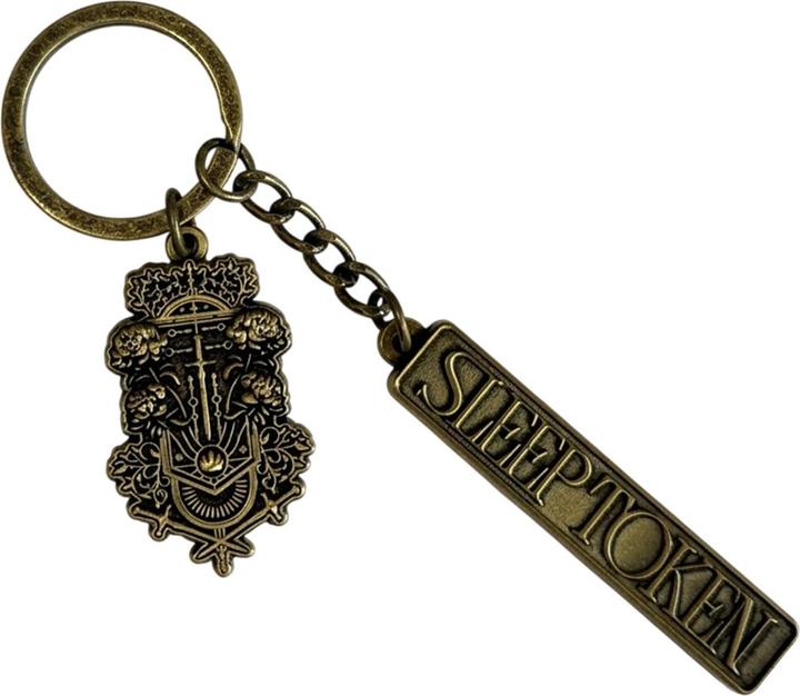 Actual product image Sleep Token Even In Arcadia Damocles Charm Logo Keyring