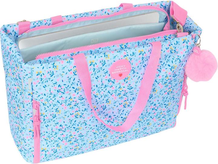 Actual product image Vicky Martín Berrocal Laptop Case Vicky MartÃ­n Berrocal ParaÃ­so Blue Light Pink 40 x 31 x 17 cm (14.10")