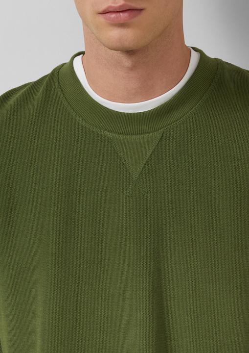 Produktbild s.Oliver Sweatshirt Strukturiertes Sweatshirt mit Rippbündchen (M)