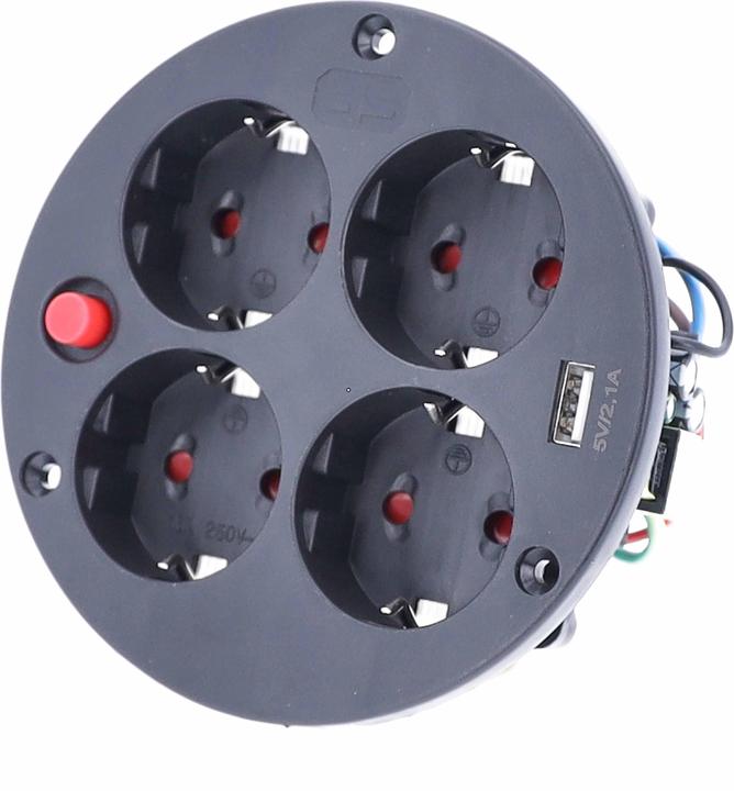 As - Schwabe Socket insert (4x, CEE 7/3)