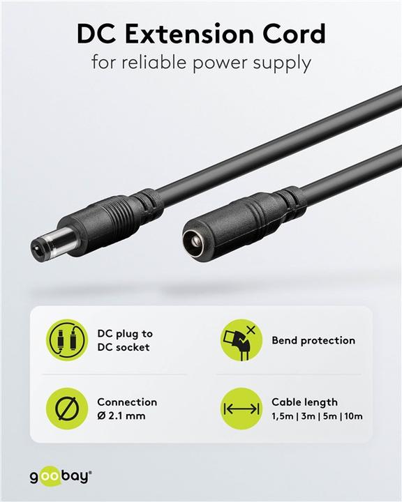 Image du produit Goobay Câble d'extension DC (10 m)