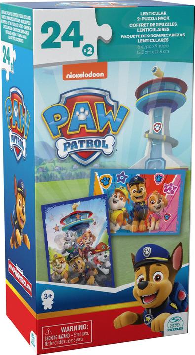 Spin Master BOITE CARTON 2 PUZZLES LENTICULAIRES La Pat' Patrouille