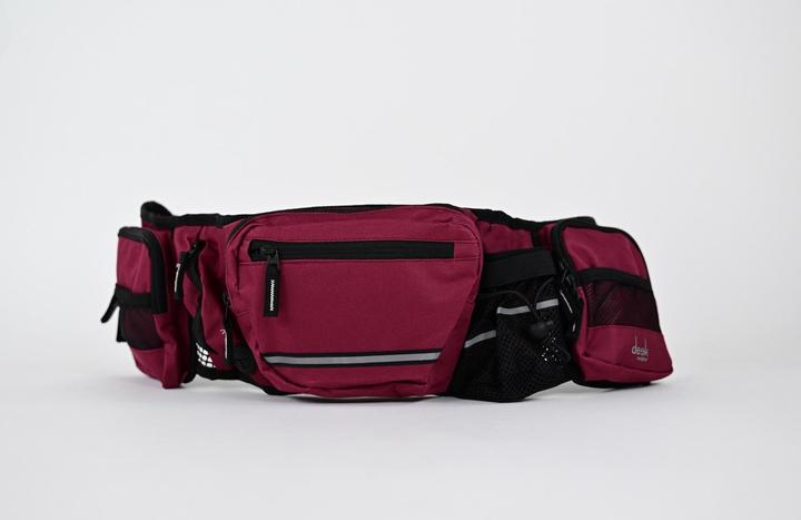 Actual product image Deek Pets Hip Bag Apollo, Grey/Black (Snack bag dog)