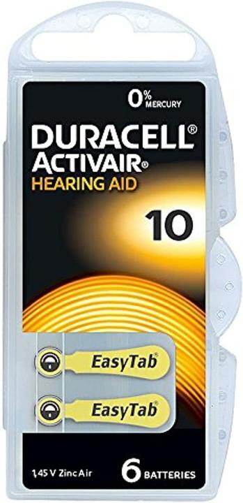 Duracell Activair 10 (6 pz., Specifico del dispositivo, 90 mAh)